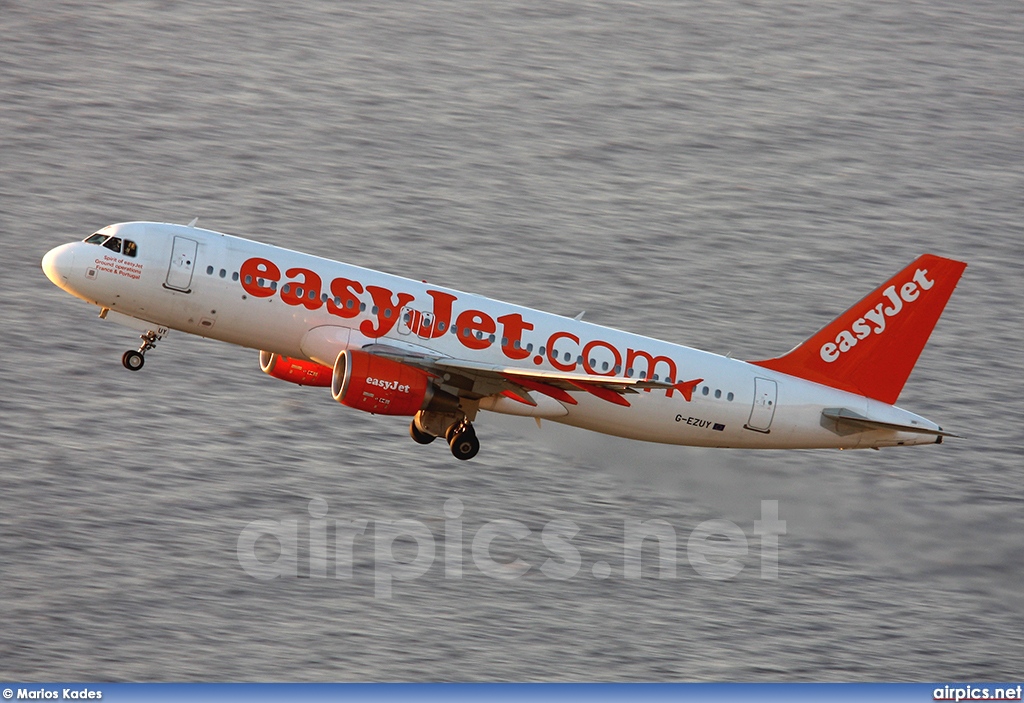 G-EZUY, Airbus A320-200, easyJet