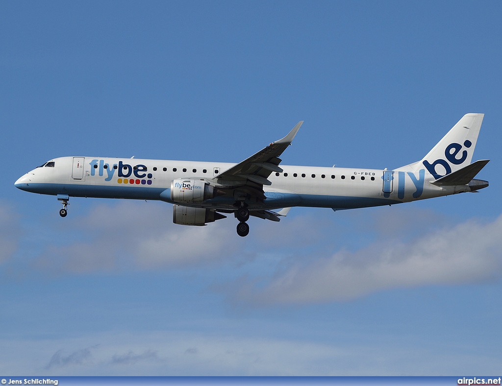 G-FBEB, Embraer ERJ 190-100LR (Embraer 190), flybe.British European