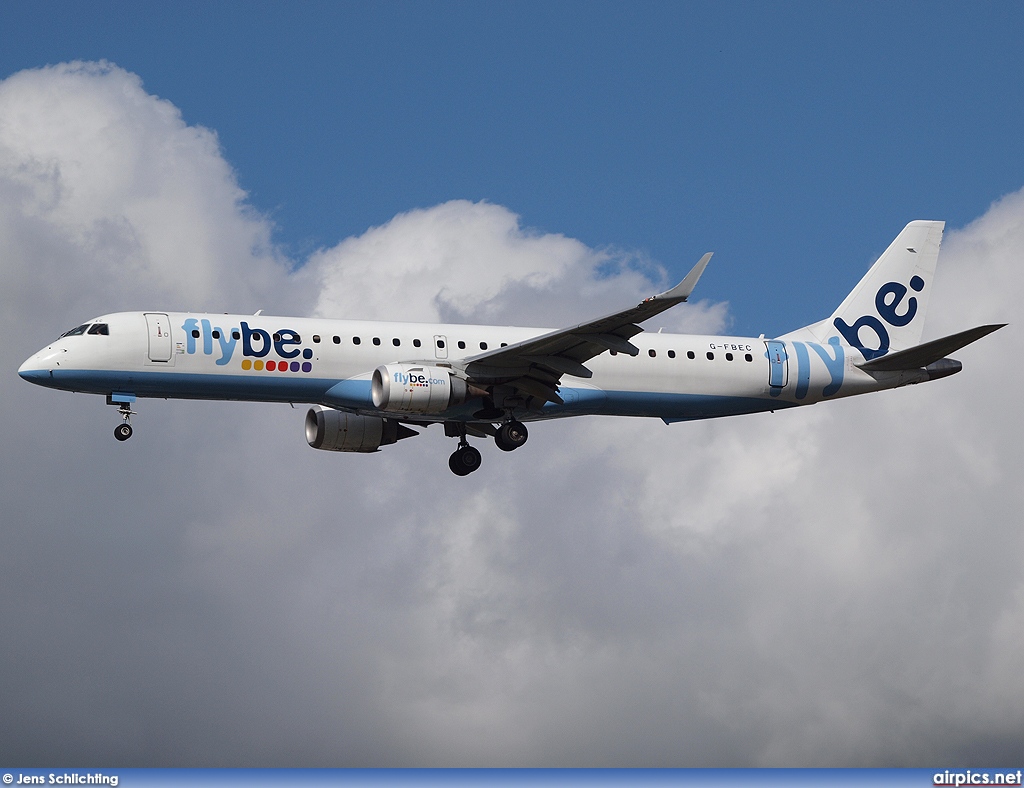 G-FBEC, Embraer ERJ 190-200LR (Embraer 195), flybe.British European