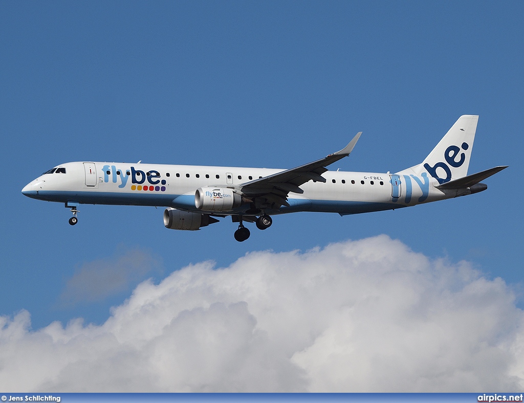 G-FBEL, Embraer ERJ 190-200LR (Embraer 195), flybe.British European