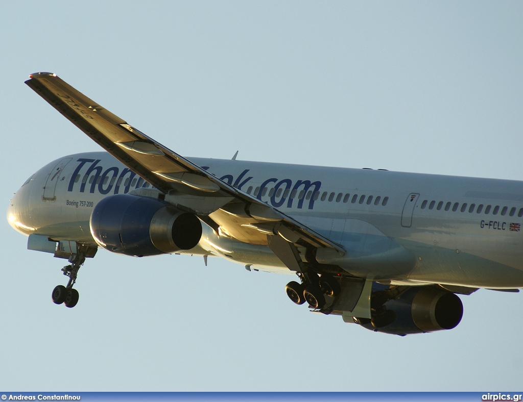 G-FCLC, Boeing 757-200, Thomas Cook Airlines