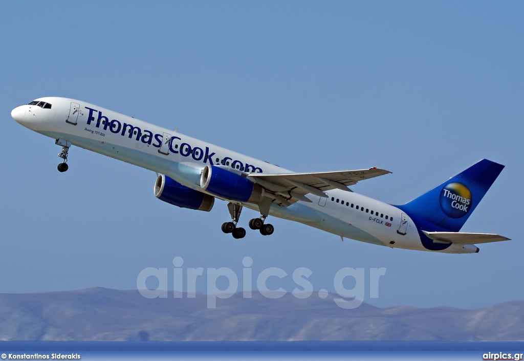 G-FCLK, Boeing 757-200, Thomas Cook Airlines