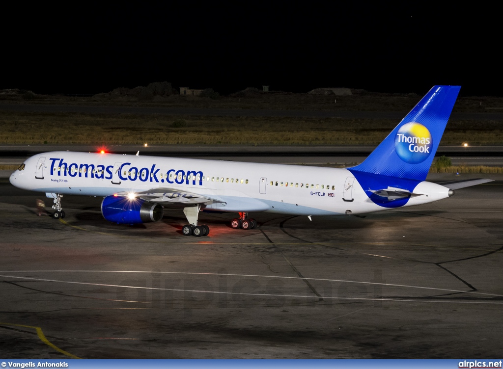 G-FCLK, Boeing 757-200, Thomas Cook Airlines