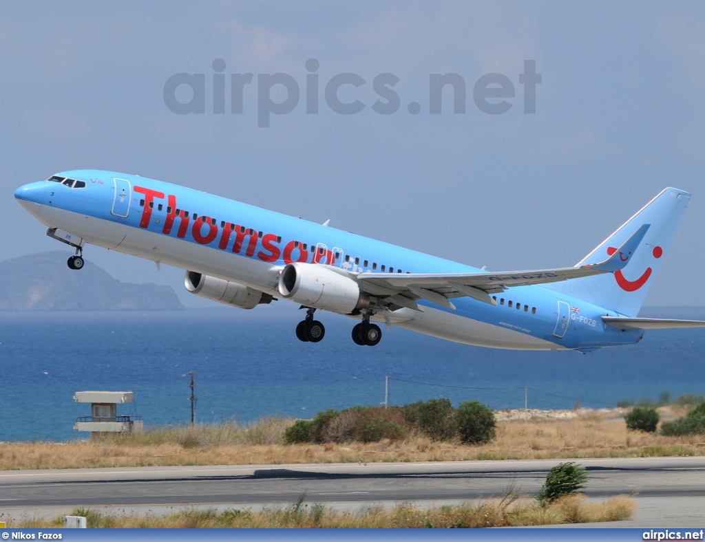 G-FDZB, Boeing 737-800, Thomsonfly