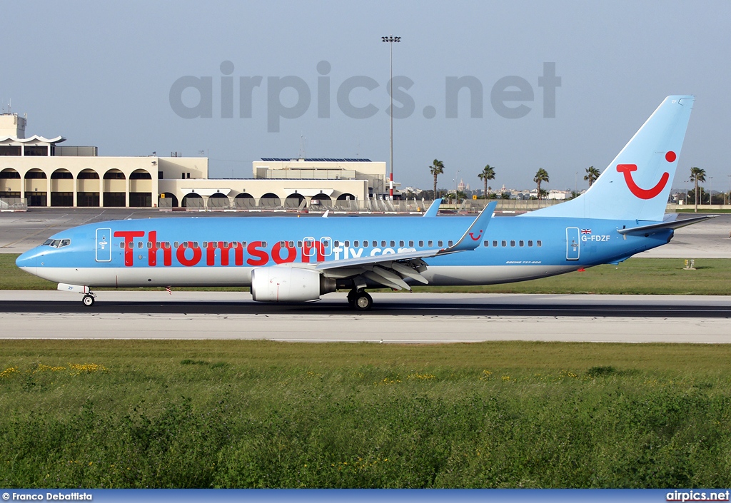 G-FDZF, Boeing 737-800, Thomson Airways