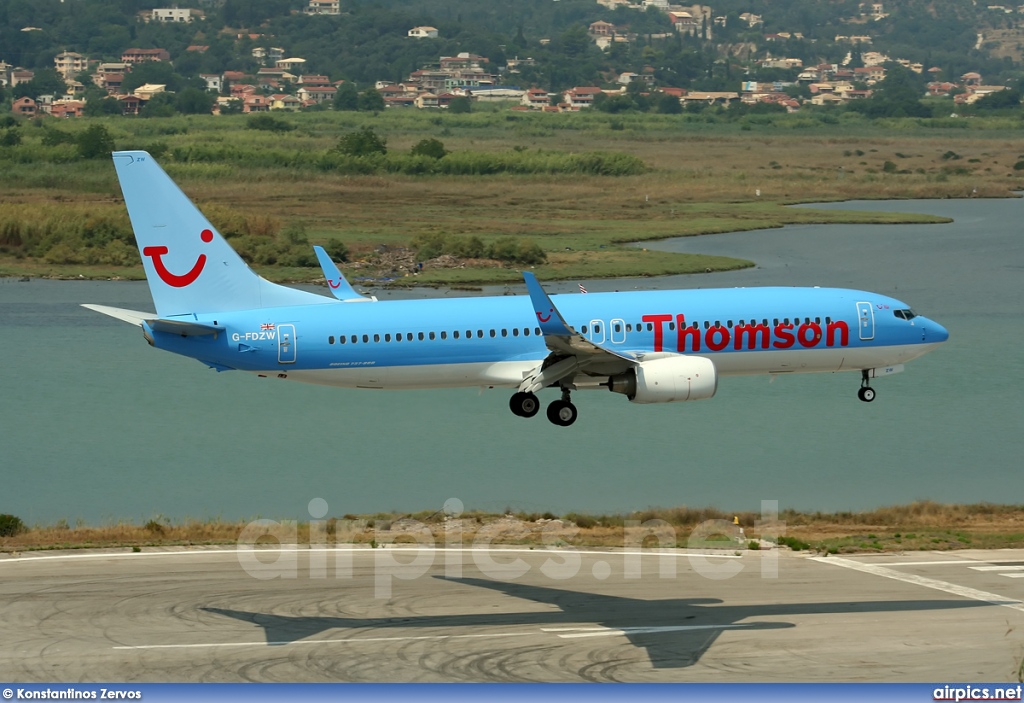 G-FDZW, Boeing 737-800, Thomson Airways