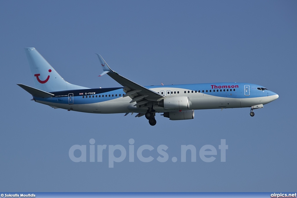 G-FDZW, Boeing 737-800, Thomson Airways