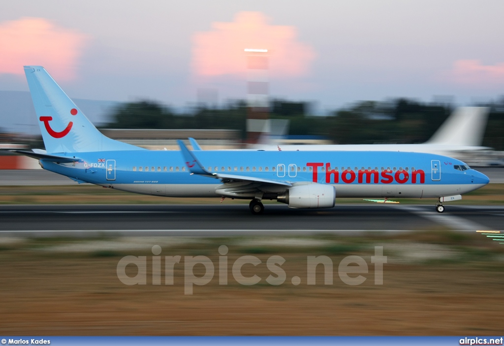 G-FDZX, Boeing 737-800, Thomson Airways