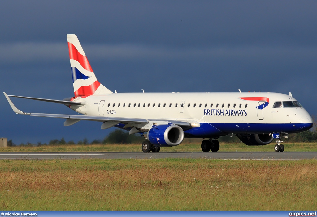 G-LCYJ, Embraer ERJ 190-100SR (Embraer 190), BA CityFlyer