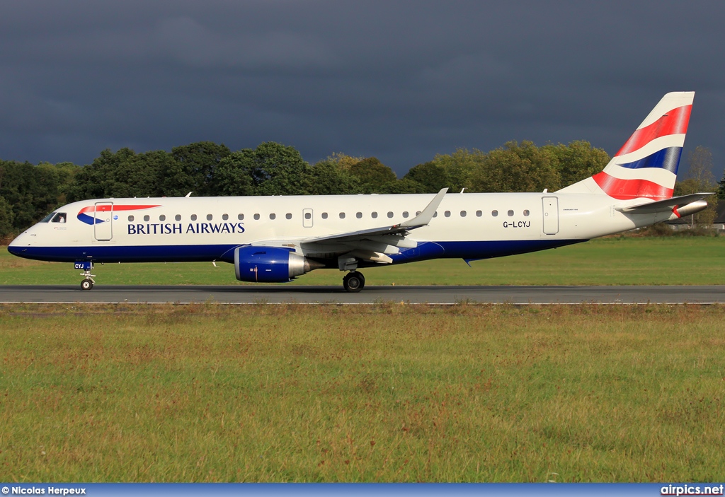 G-LCYJ, Embraer ERJ 190-100SR (Embraer 190), BA CityFlyer