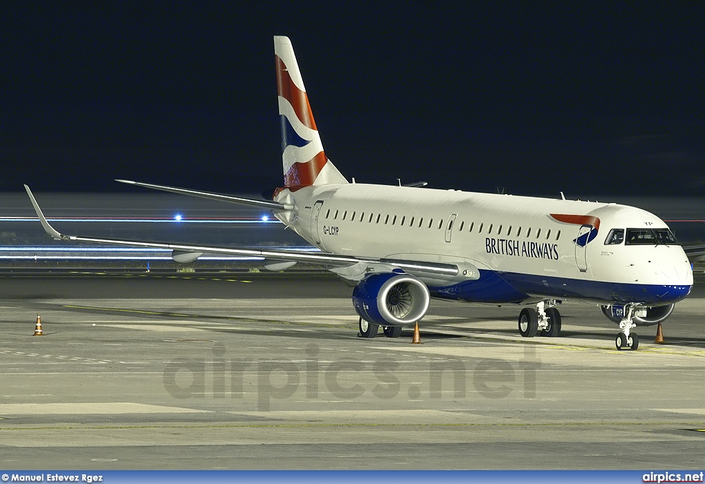 G-LCYP, Embraer ERJ 190-100SR (Embraer 190), BA CityFlyer