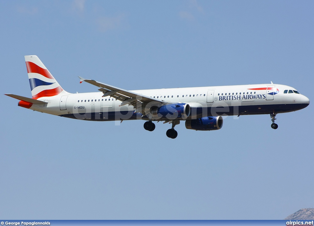 G-MEDU, Airbus A321-200, British Airways