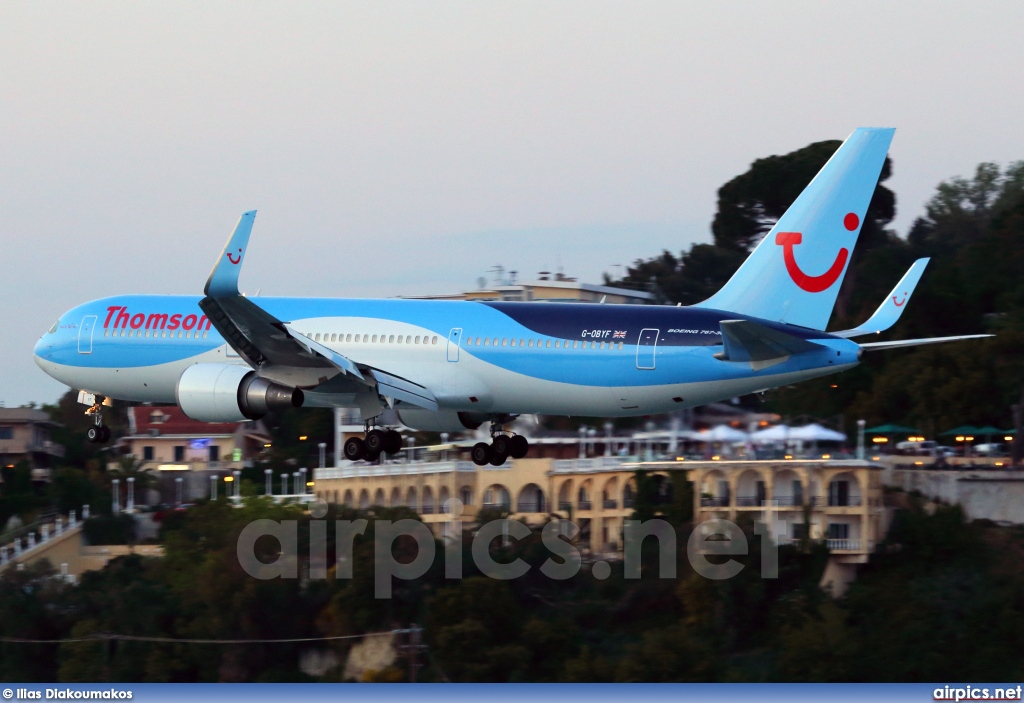 G-OBYF, Boeing 767-300ER, Thomsonfly