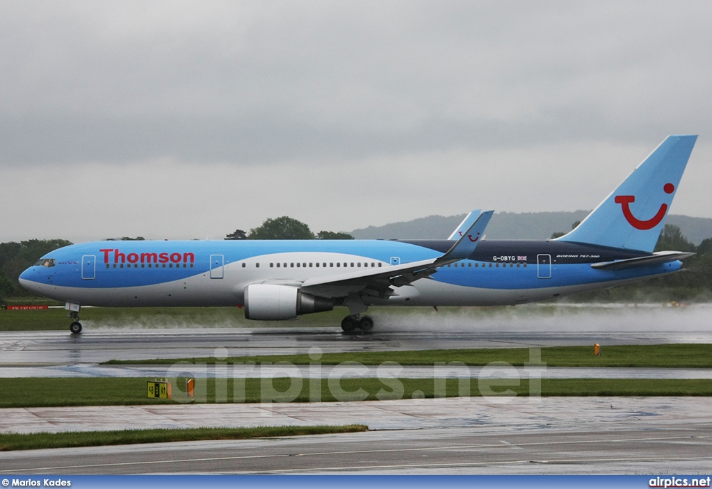 G-OBYG, Boeing 767-300ER, Thomson Airways