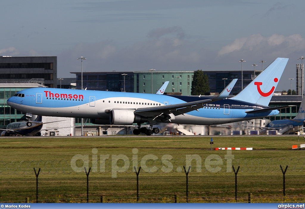 G-OBYH, Boeing 767-300ER, Thomson Airways