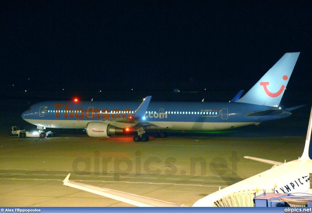 G-OBYH, Boeing 767-300ER, Thomsonfly