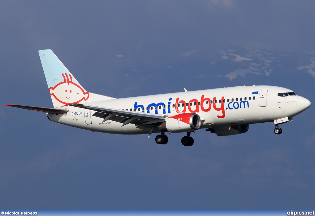 G-ODSK, Boeing 737-300, bmibaby