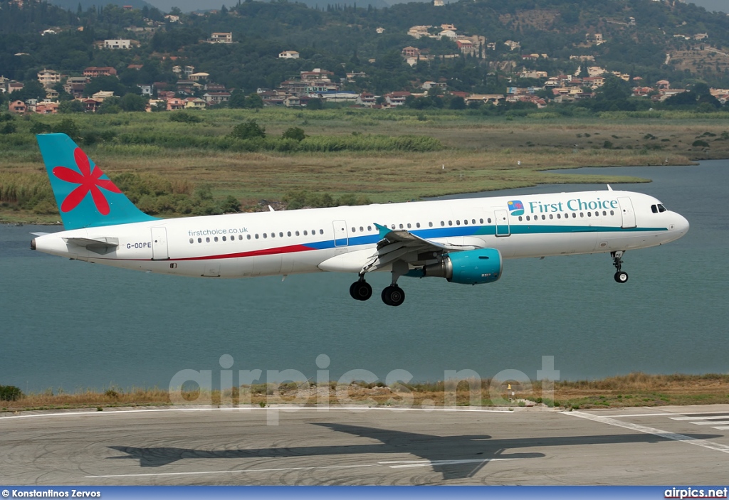 G-OOPE, Airbus A321-200, First Choice Airways