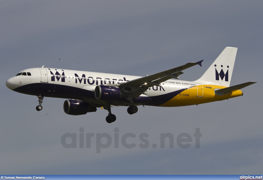 G-OZBB, Airbus A320-200, Monarch Airlines