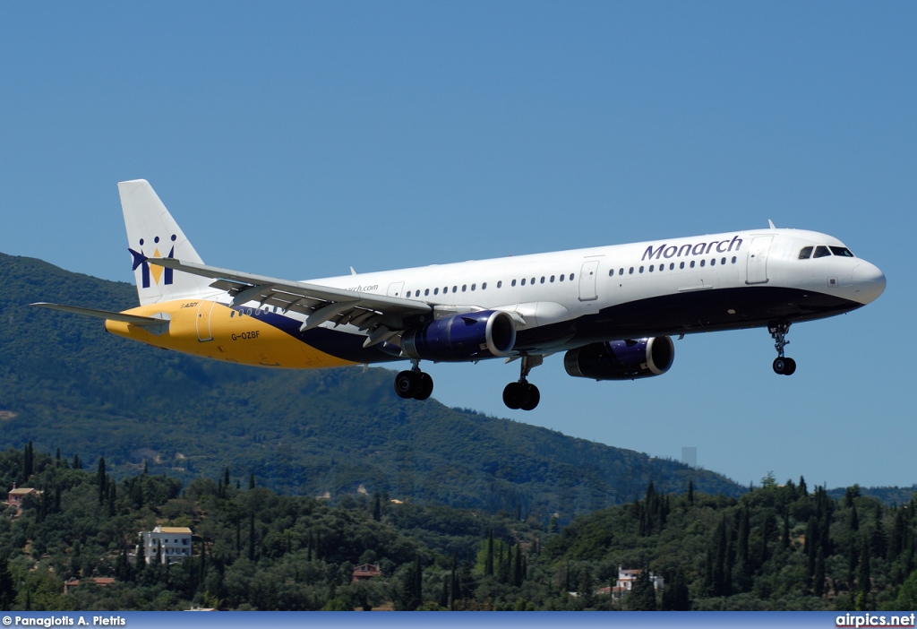 G-OZBF, Airbus A321-200, Monarch Airlines