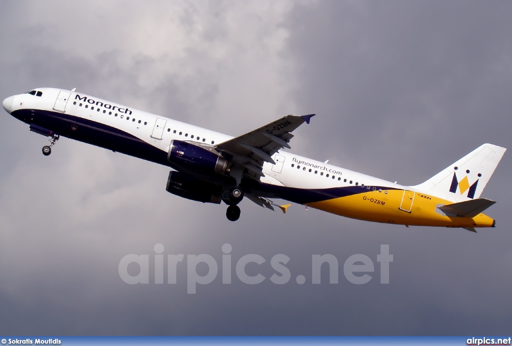 G-OZBM, Airbus A321-200, Monarch Airlines
