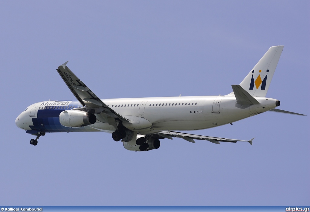 G-OZBR, Airbus A321-200, Monarch Airlines