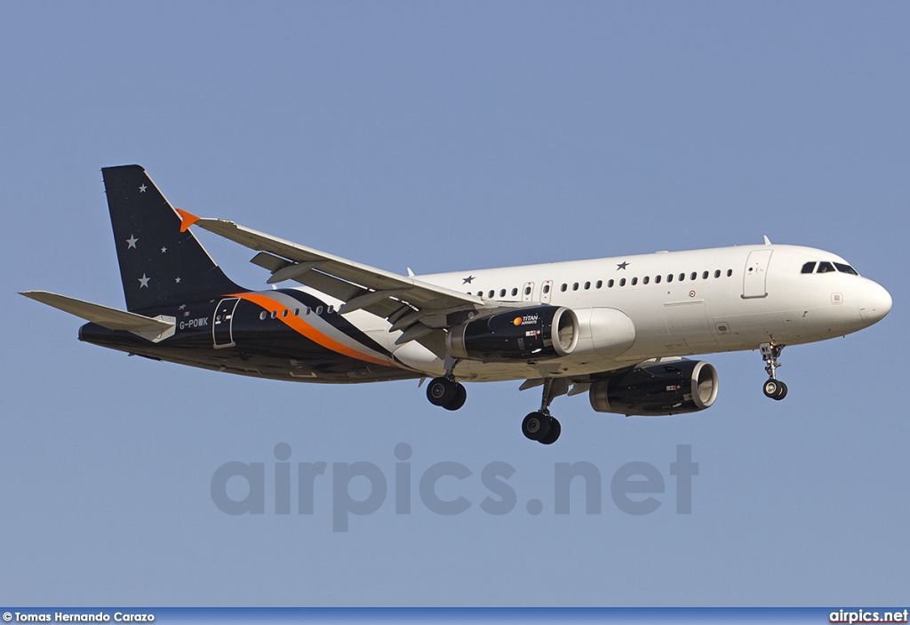 G-POWK, Airbus A320-200, Titan Airways