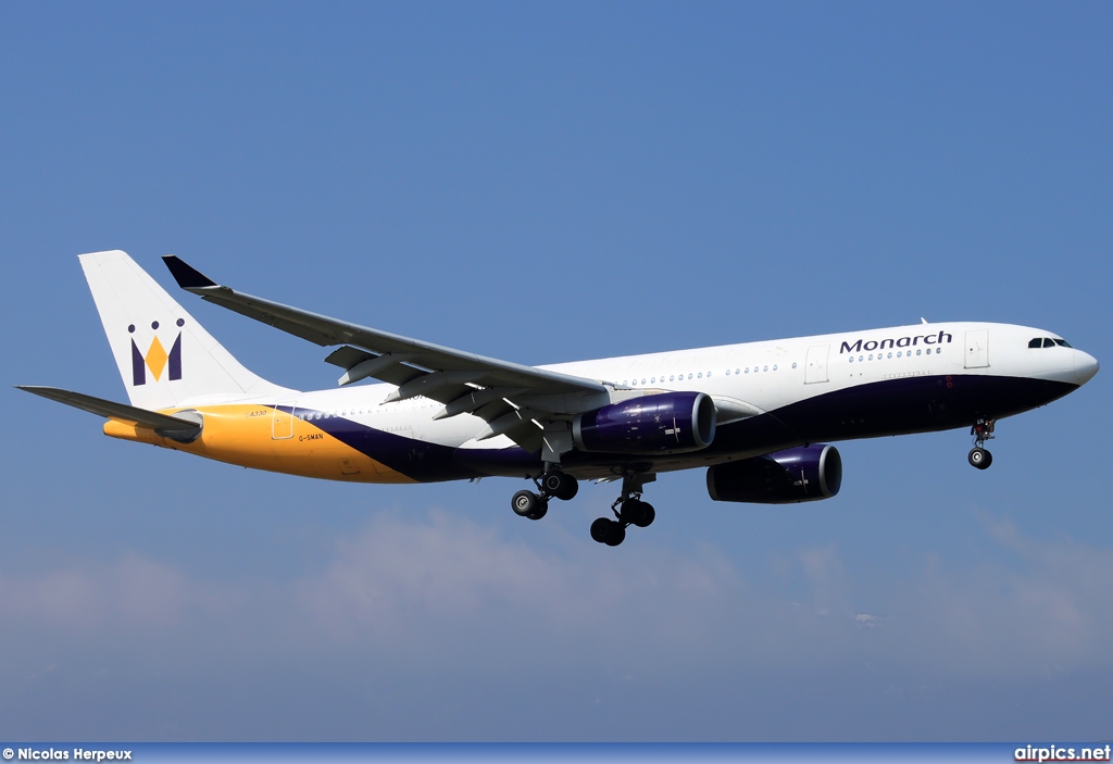 G-SMAN, Airbus A330-200, Monarch Airlines