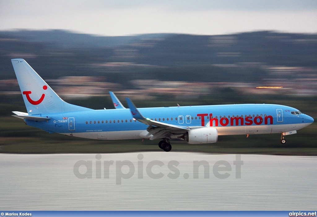 G-TAWF, Boeing 737-800, Thomson Airways