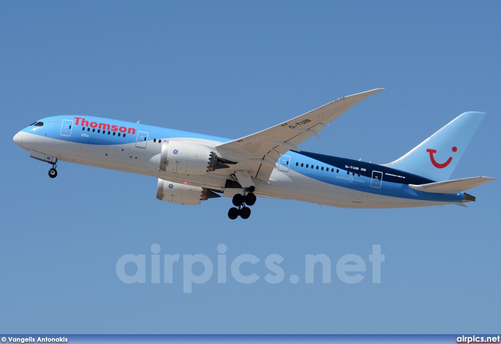 G-TUIB, Boeing 787-8 Dreamliner, Thomson Airways