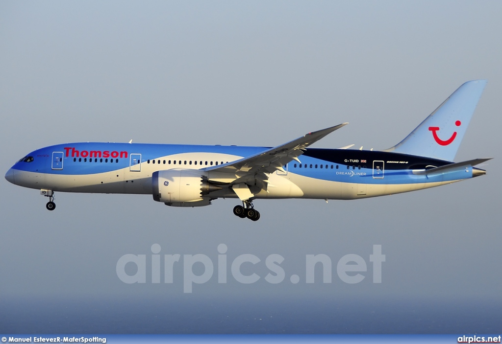 G-TUID, Boeing 787-8 Dreamliner, Thomson Airways