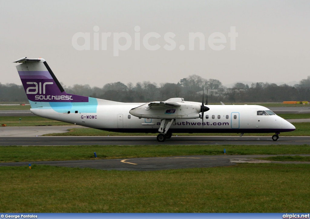 G-WOWC, De Havilland Canada DHC-8-300 Dash 8, Air Southwest