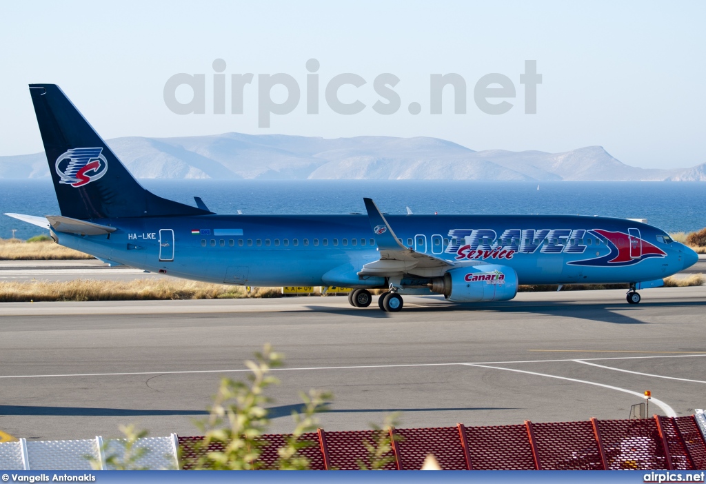 HA-LKE, Boeing 737-800, Travel Service (Hungary)