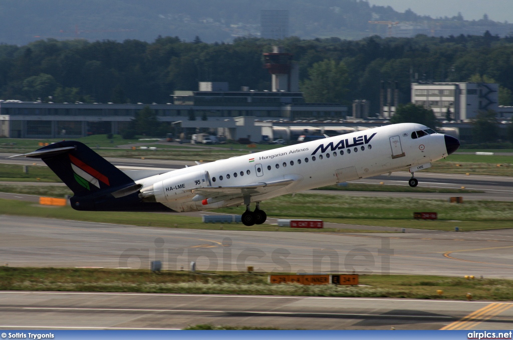 HA-LME, Fokker 70, MALEV Hungarian Airlines