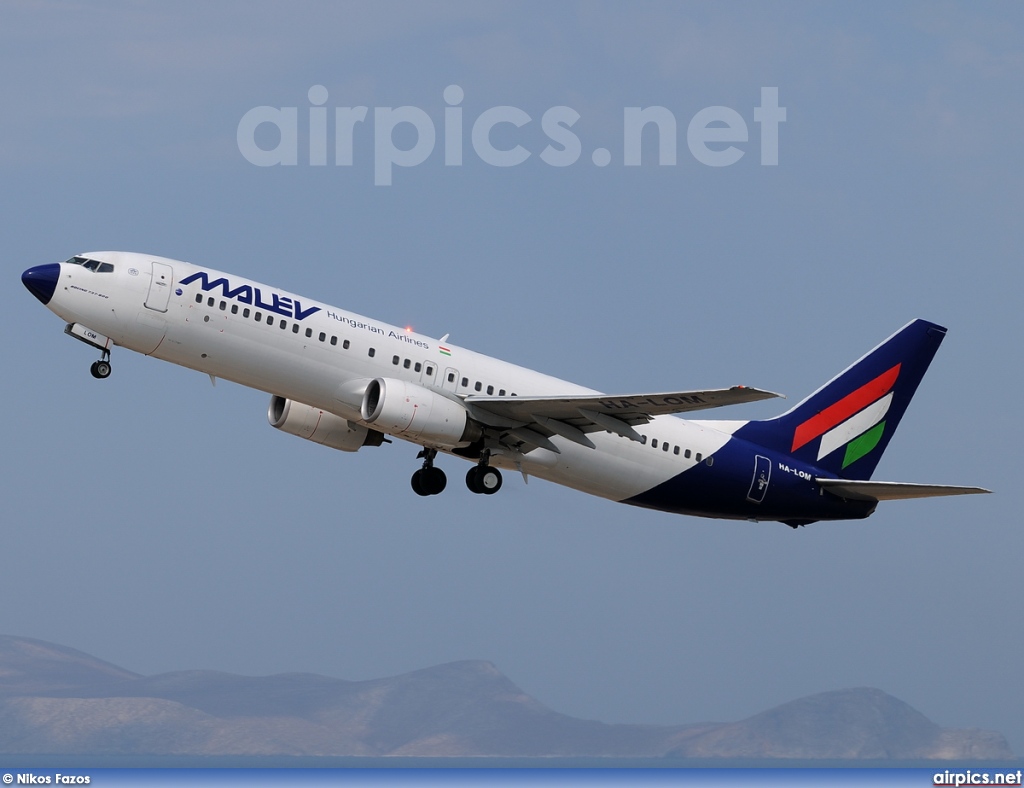 HA-LOM, Boeing 737-800, MALEV Hungarian Airlines