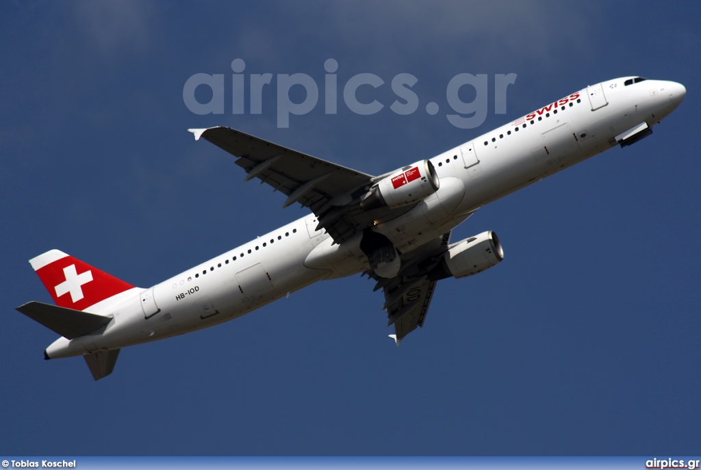 HB-IOD, Airbus A321-200, Swiss International Air Lines