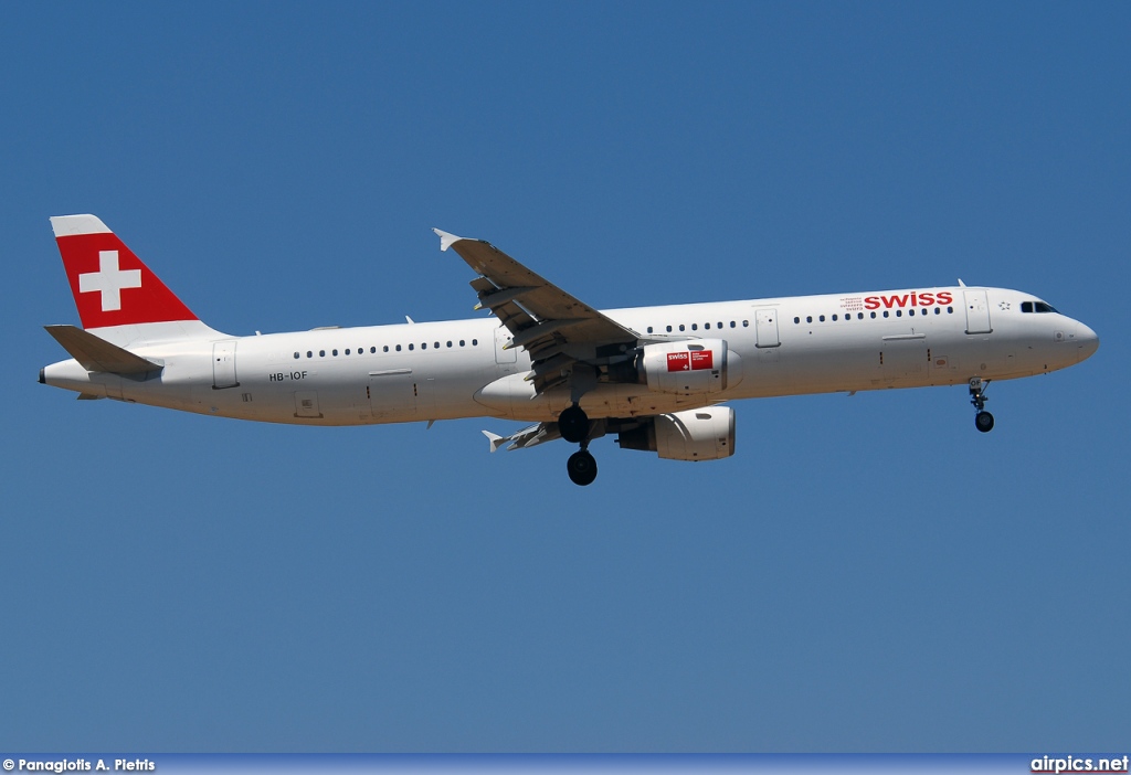 HB-IOF, Airbus A321-100, Swiss International Air Lines