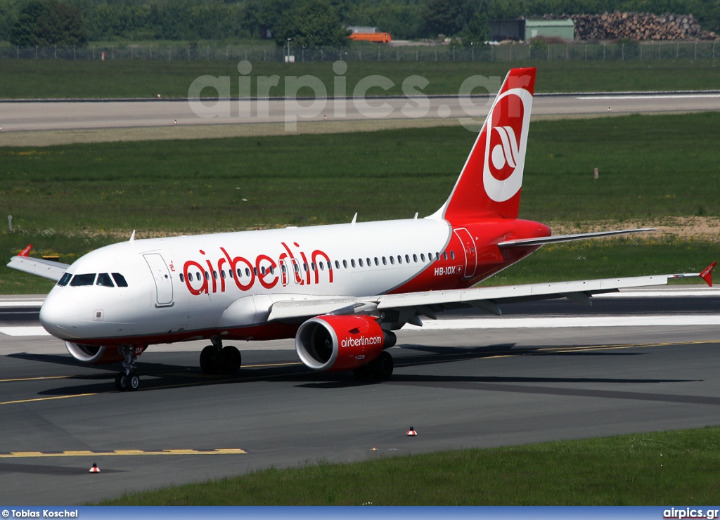 HB-IOX, Airbus A319-100, Air Berlin