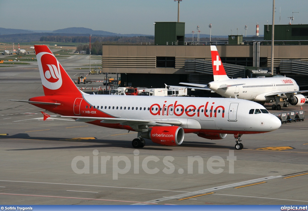 HB-IOX, Airbus A319-100, Air Berlin