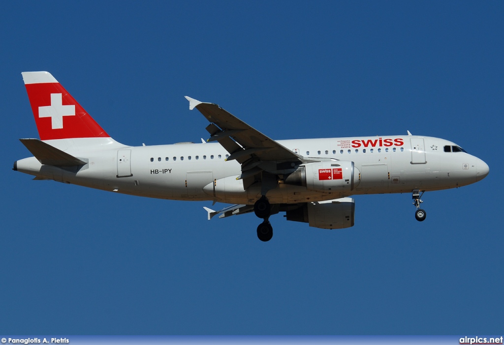 HB-IPY, Airbus A319-100, Swiss International Air Lines