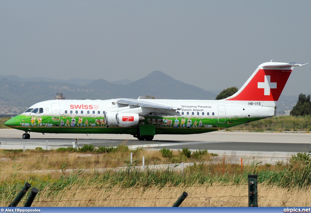 HB-IYS, British Aerospace Avro RJ100, Swiss International Air Lines