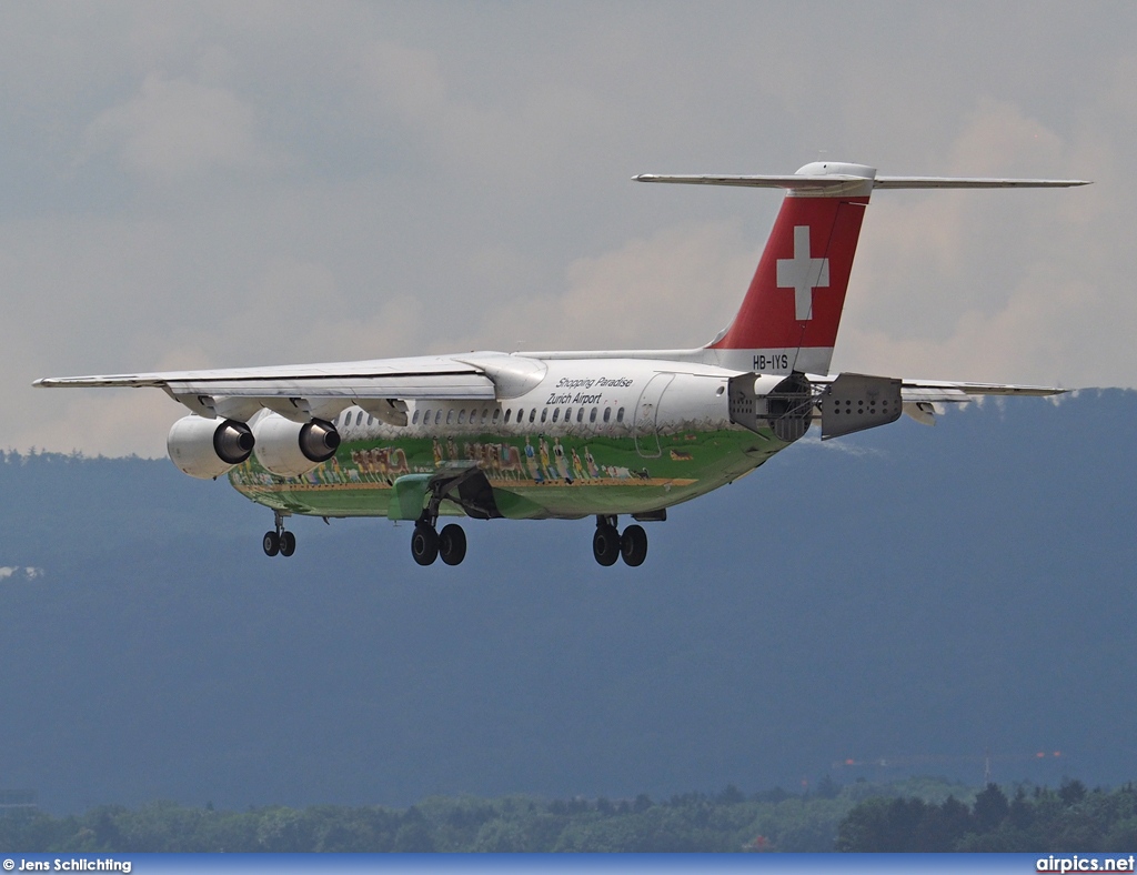 HB-IYS, British Aerospace Avro RJ100, Swiss International Air Lines