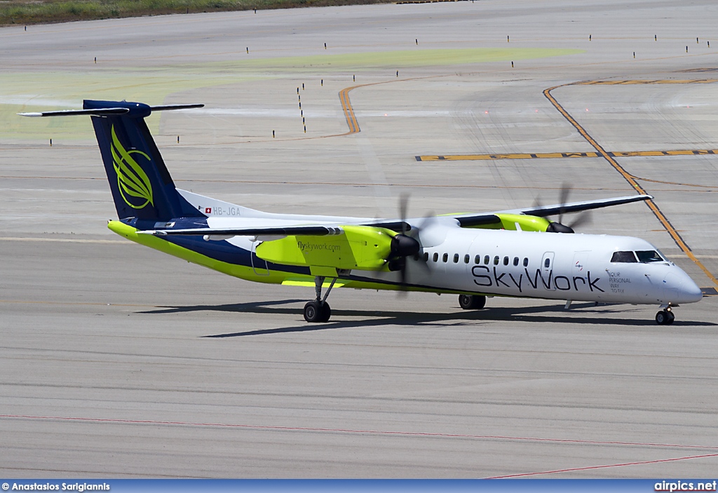 HB-JGA, De Havilland Canada DHC-8-400Q Dash 8, Skywork Airlines