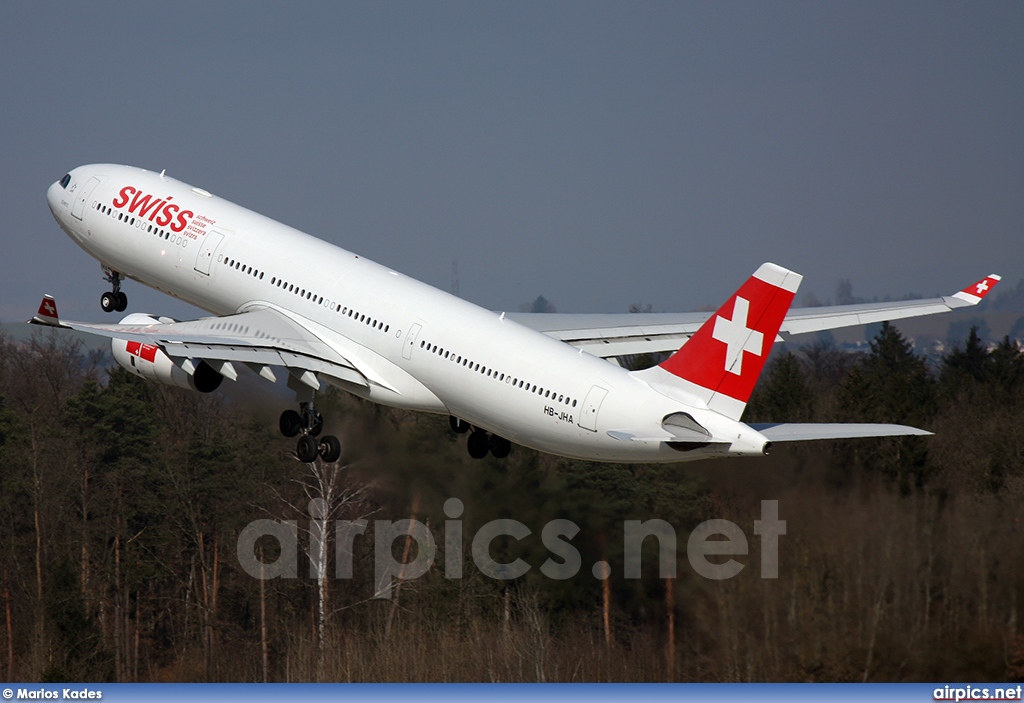 HB-JHA, Airbus A330-300, Swiss International Air Lines