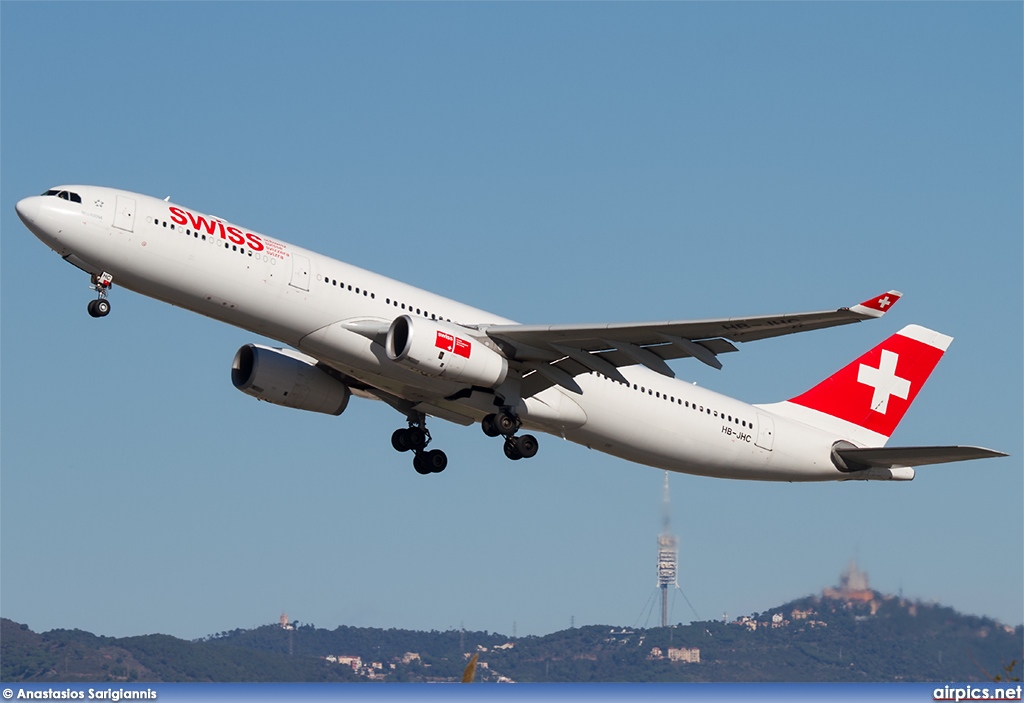 HB-JHC, Airbus A330-300, Swiss International Air Lines