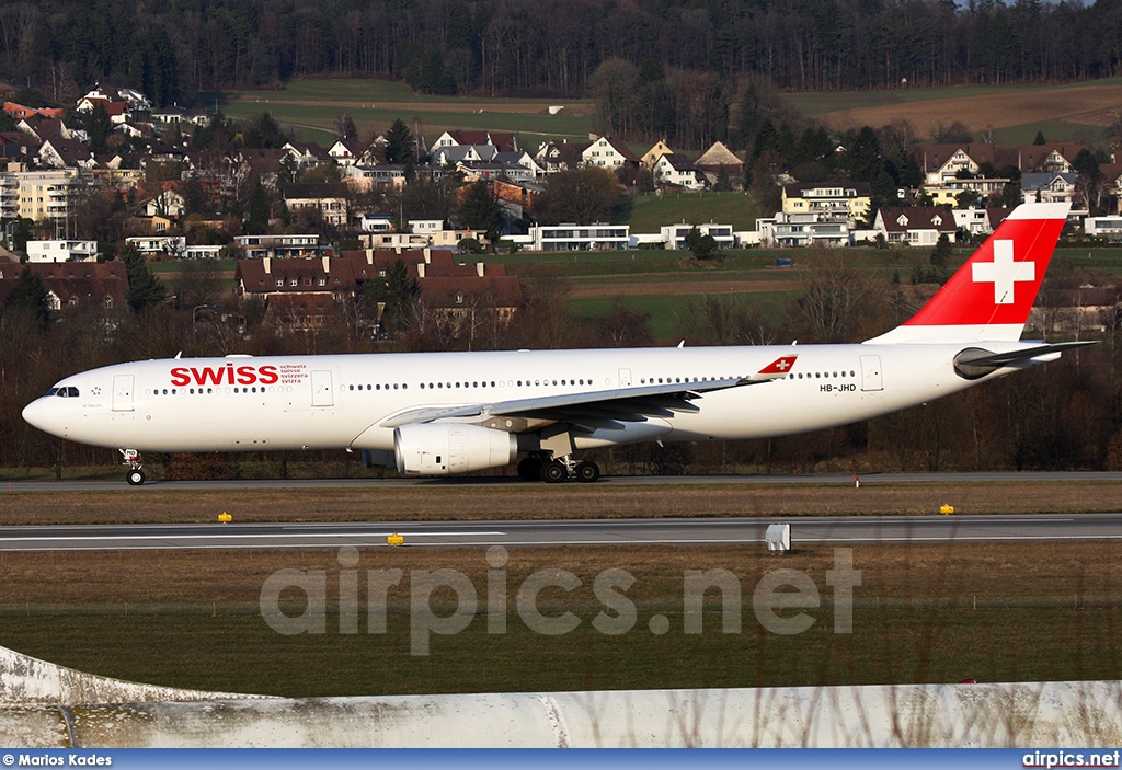 HB-JHD, Airbus A330-300, Swiss International Air Lines