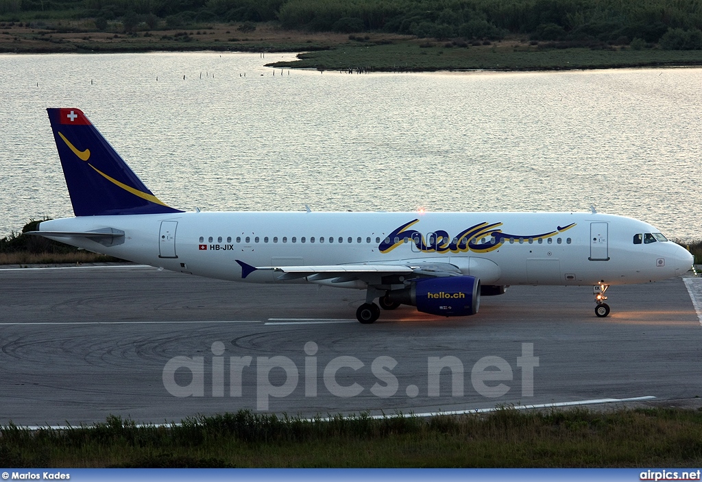 HB-JIX, Airbus A320-200, Hello