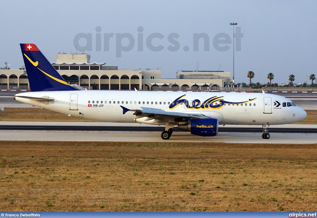 HB-JIY, Airbus A320-200, Hello