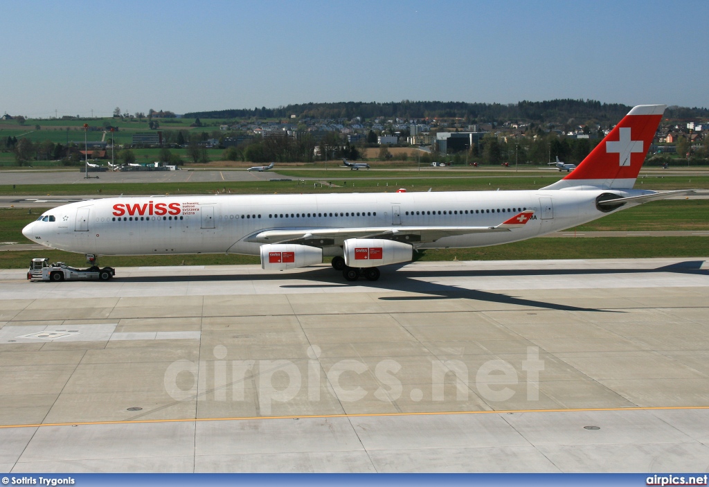 HB-JMA, Airbus A340-300, Swiss International Air Lines