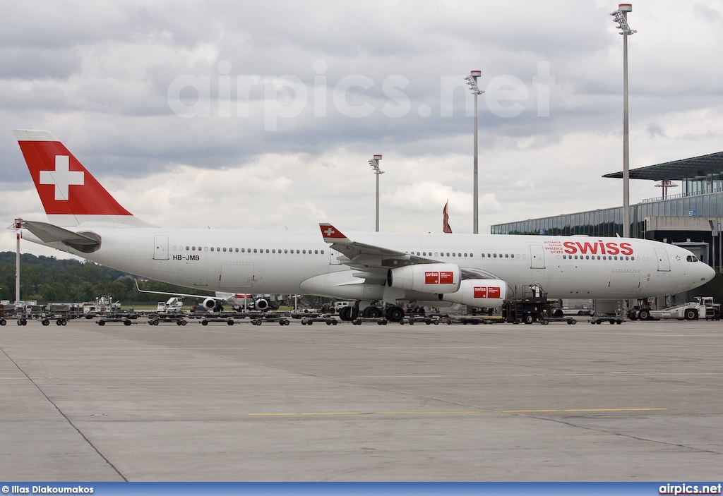 HB-JMB, Airbus A340-300, Swiss International Air Lines